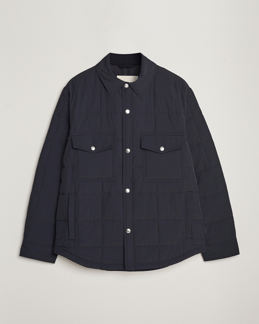 Heren | Jassen | GANT | Quilted Shirt Jacket Black
