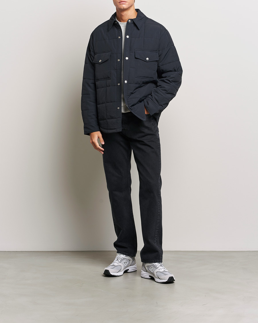 Heren | Jassen | GANT | Quilted Shirt Jacket Black