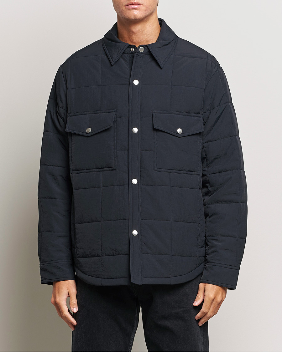 Heren | Jassen | GANT | Quilted Shirt Jacket Black