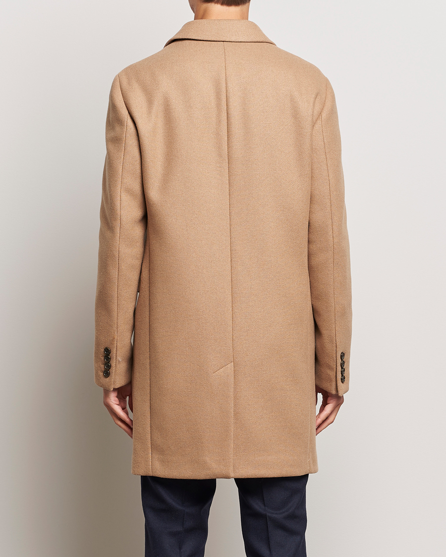Heren | Jassen | GANT | Tailored Wool Coat Mustard Beige