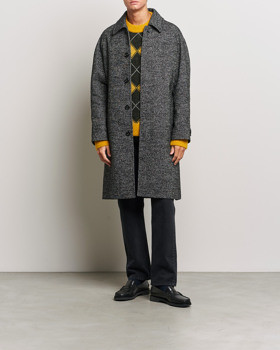 Heren | Jassen | GANT | Relaxed Fit Wool Coat Ebony Black