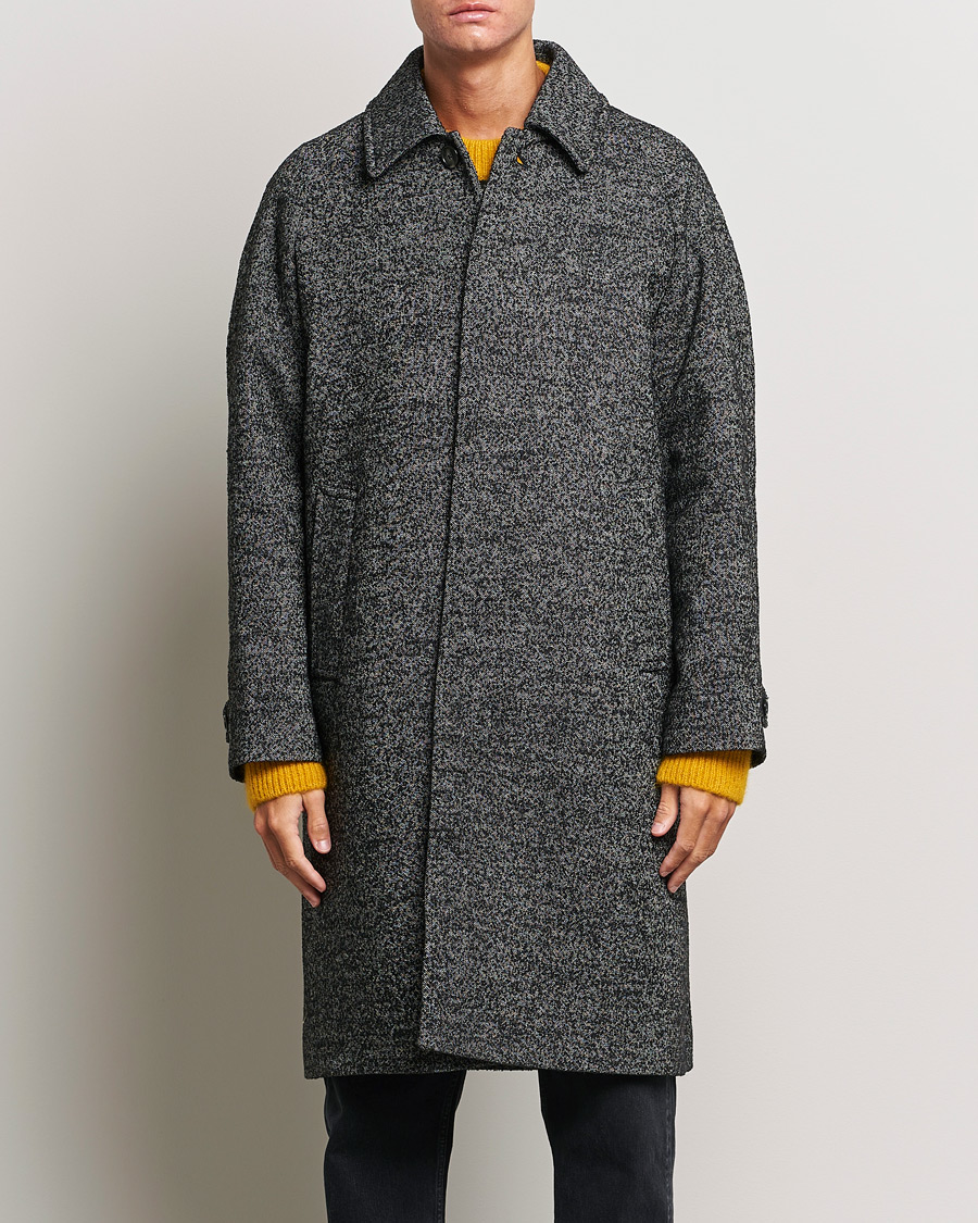 Heren | Jassen | GANT | Relaxed Fit Wool Coat Ebony Black