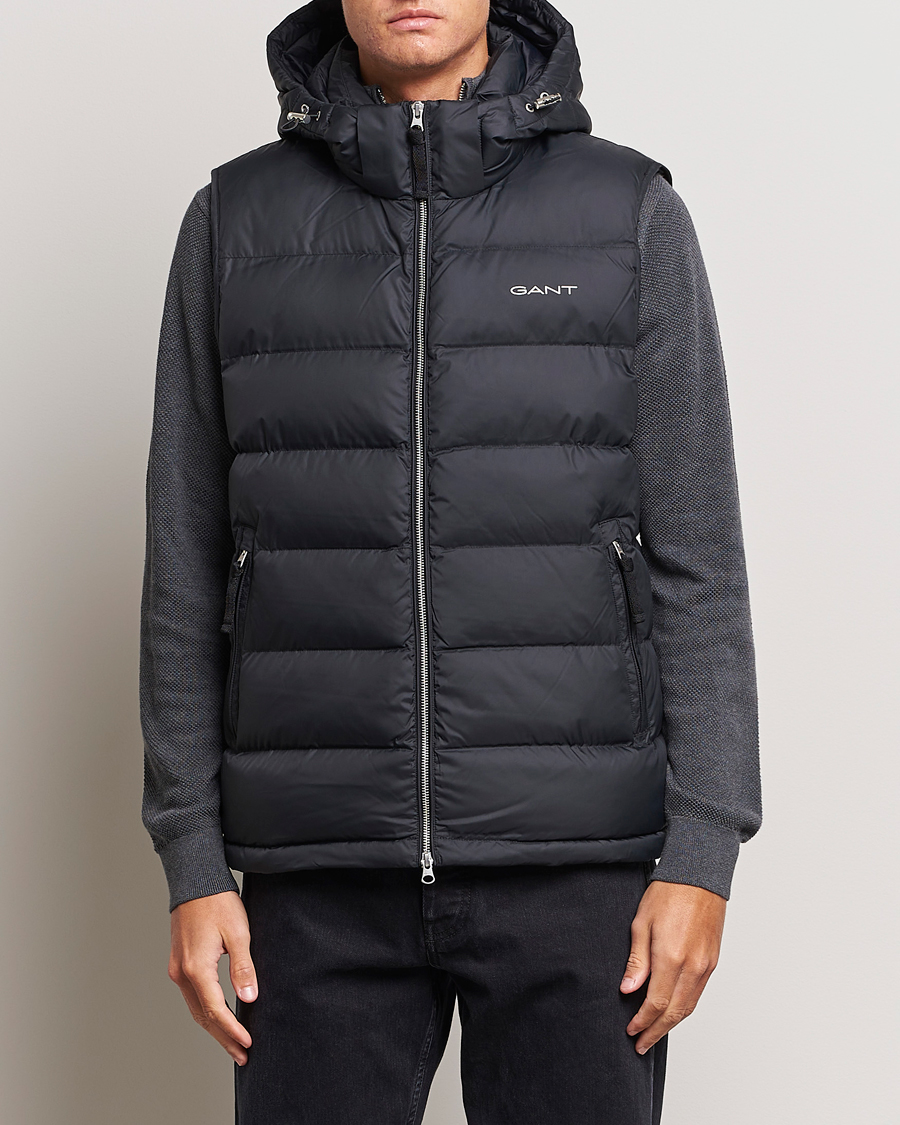 Heren | Jassen | GANT | The Active Cloud Vest Black