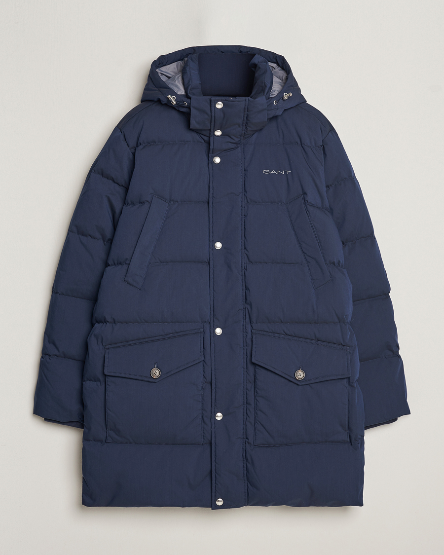 Heren | Jassen | GANT | Long Alta Down Parka Evening Blue