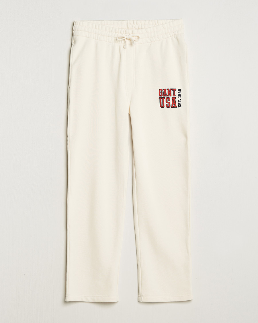 Heren | Broeken | GANT | USA Sweatpants Cream