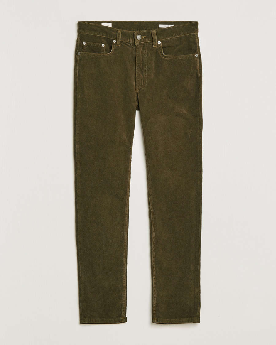 Heren | Broeken | GANT | Cord 5-Pocket Jeans Dark Cactus