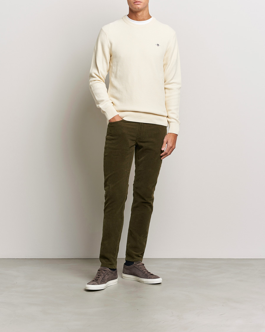 Heren | Broeken | GANT | Cord 5-Pocket Jeans Dark Cactus