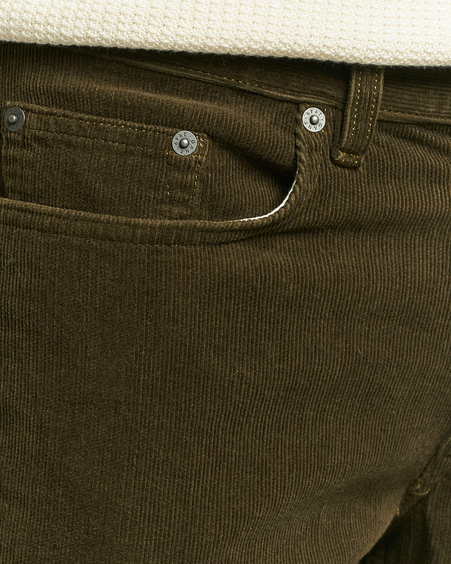Heren | Broeken | GANT | Cord 5-Pocket Jeans Dark Cactus