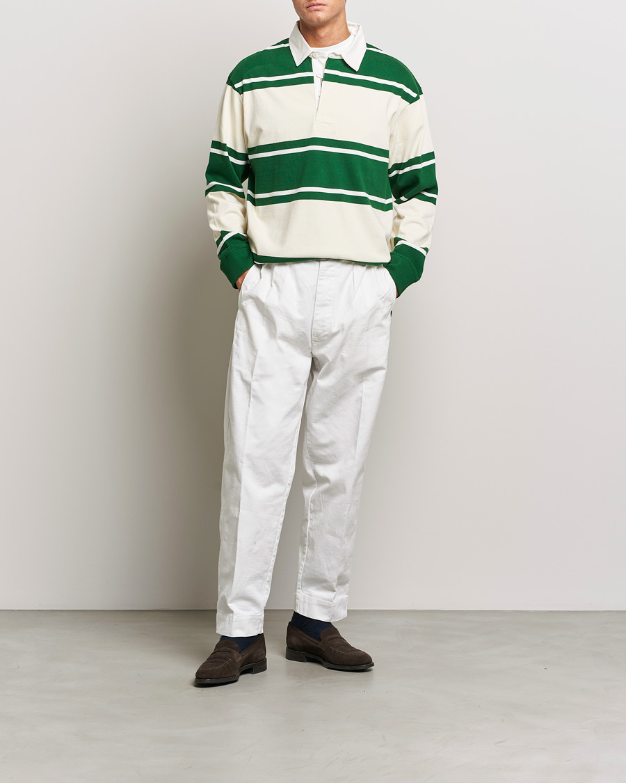 Heren | Truien | GANT | Striped Heavy Rugger Strong Green