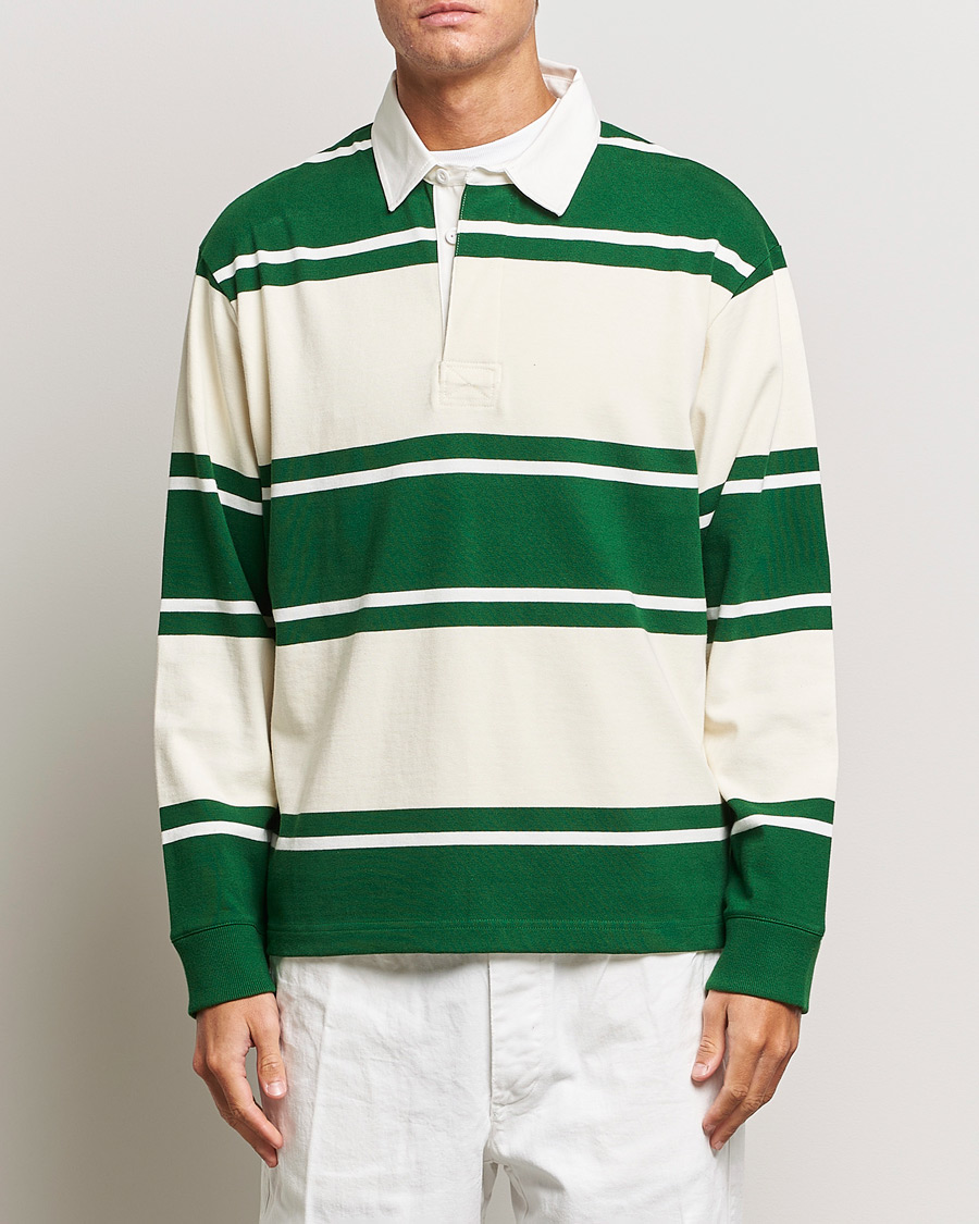 Heren | Truien | GANT | Striped Heavy Rugger Strong Green