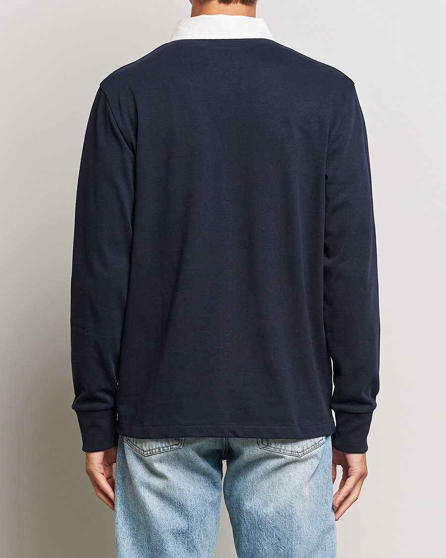 Heren | Truien | GANT | Reg Shield Heavy Rugger Evening Blue