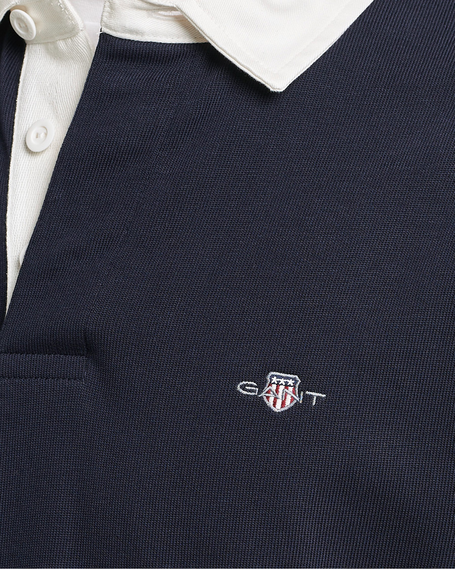 Heren | Truien | GANT | Reg Shield Heavy Rugger Evening Blue