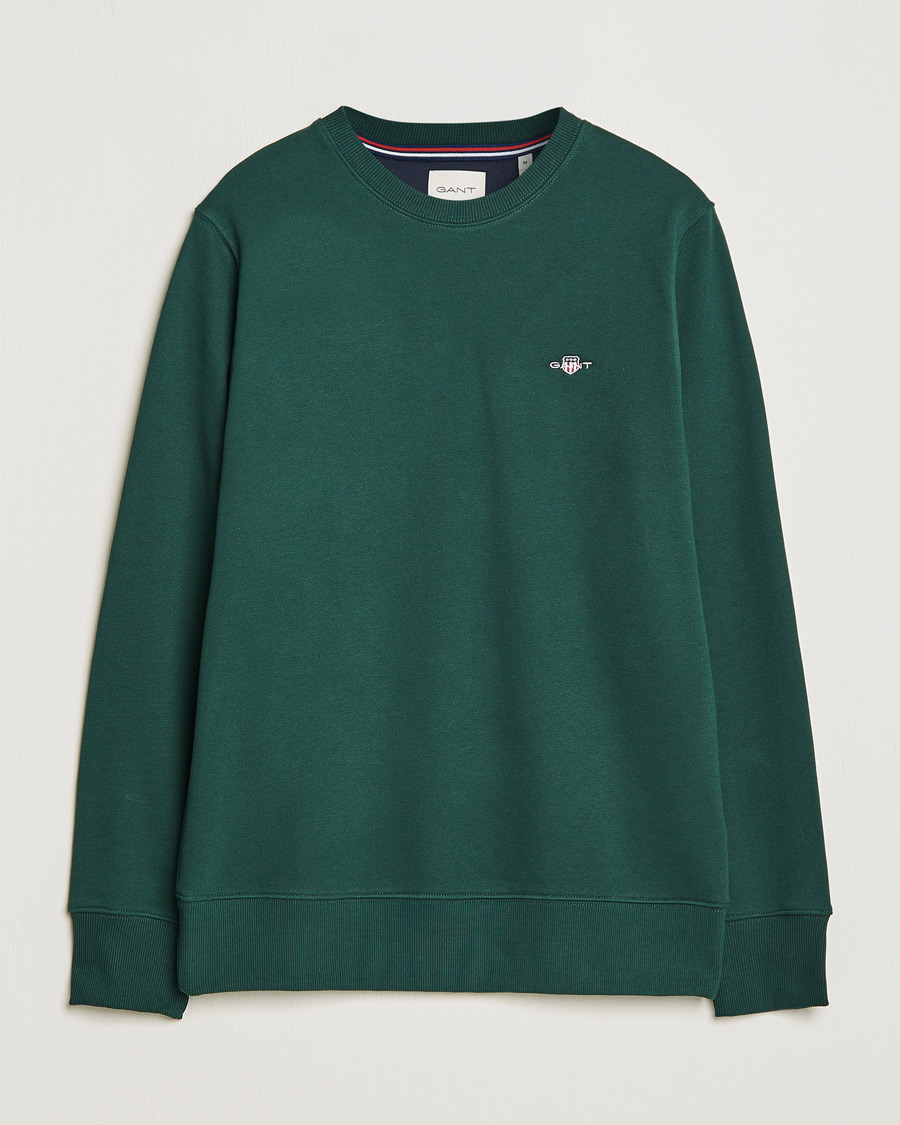 Heren | Truien | GANT | Original Crew Neck Sweatshirt Tartan Green