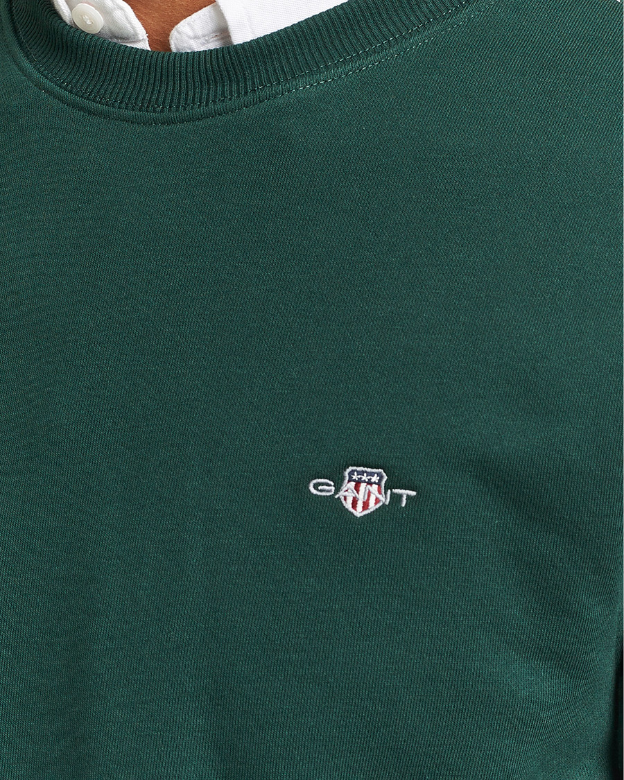 Heren | Truien | GANT | Original Crew Neck Sweatshirt Tartan Green