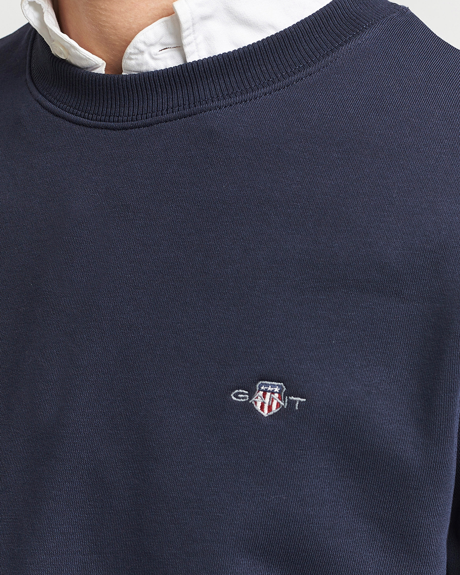 Heren | Truien | Gant | Original Crew Neck Sweatshirt Evening Blue