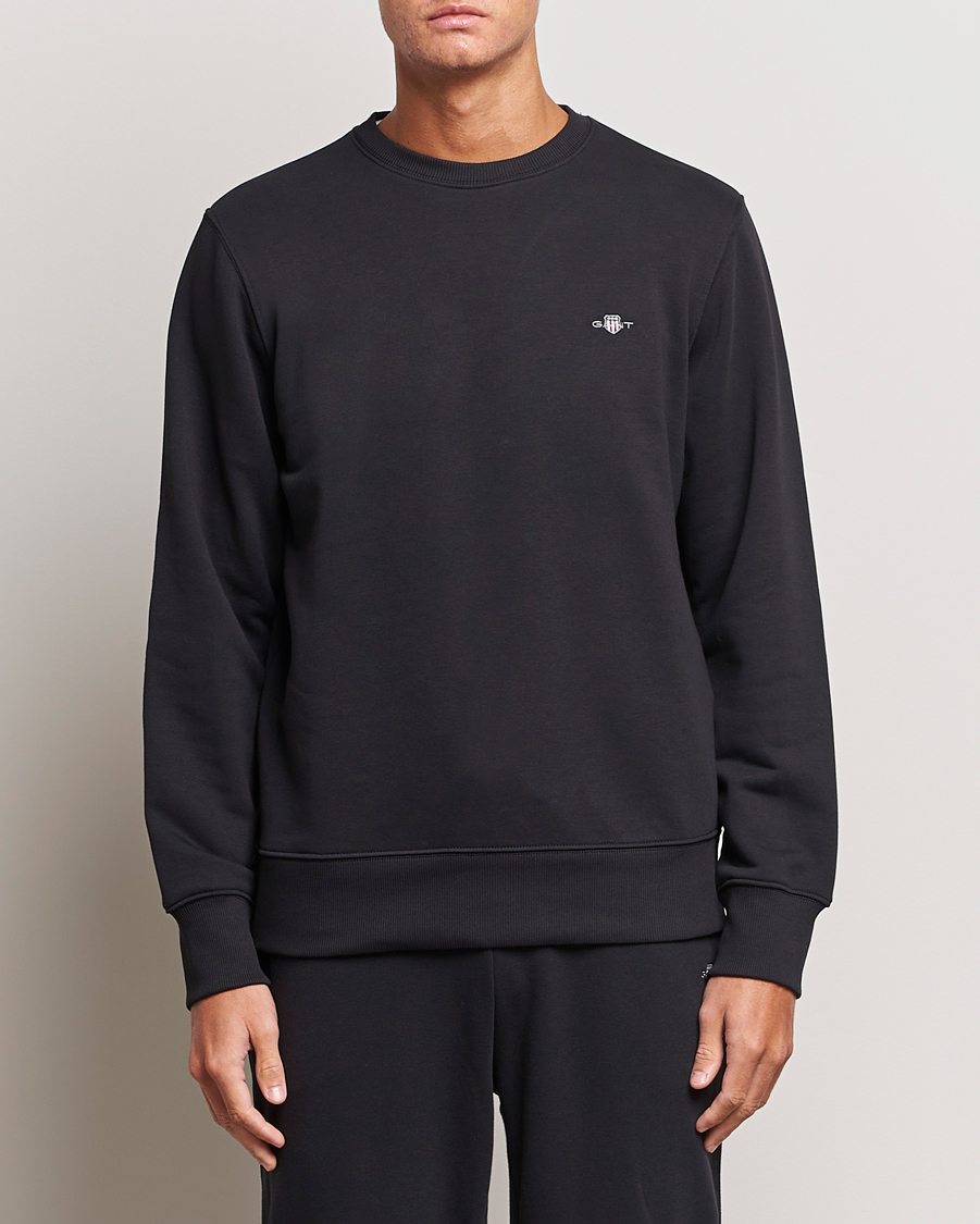 Heren | GANT | GANT | Original Crew Neck Sweatshirt Black