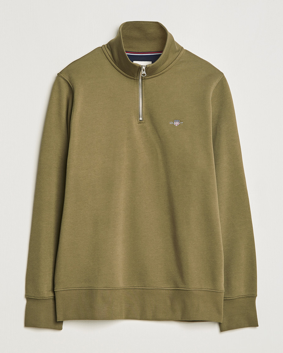 Heren | Truien | GANT | Original Half Zip Sweater Juniper Green