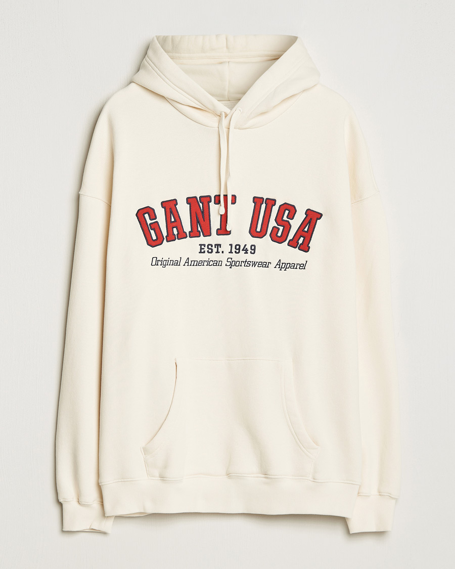 Heren | Truien | GANT | USA Hoodie Cream