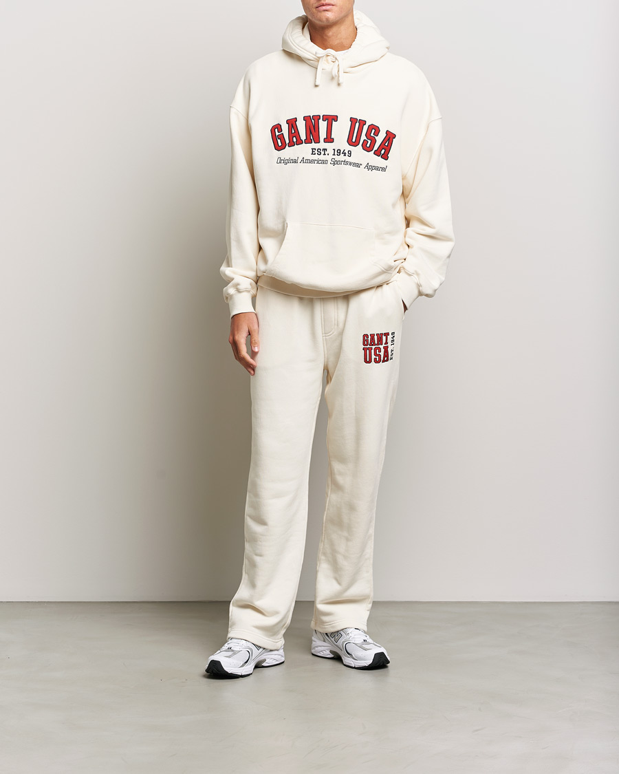 Heren | Truien | GANT | USA Hoodie Cream