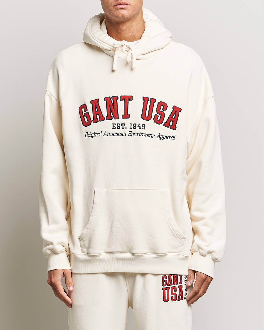 Heren | Truien | GANT | USA Hoodie Cream