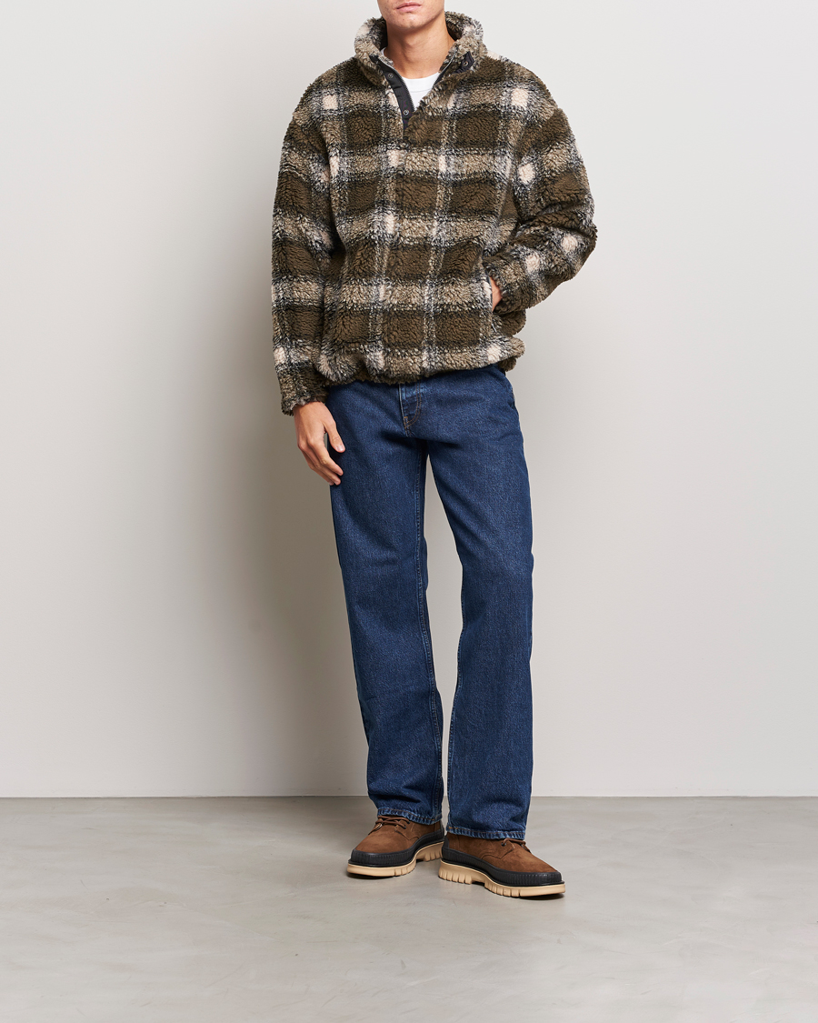Heren | Truien | GANT | Checked Shepra Fleece Full Zip Multi