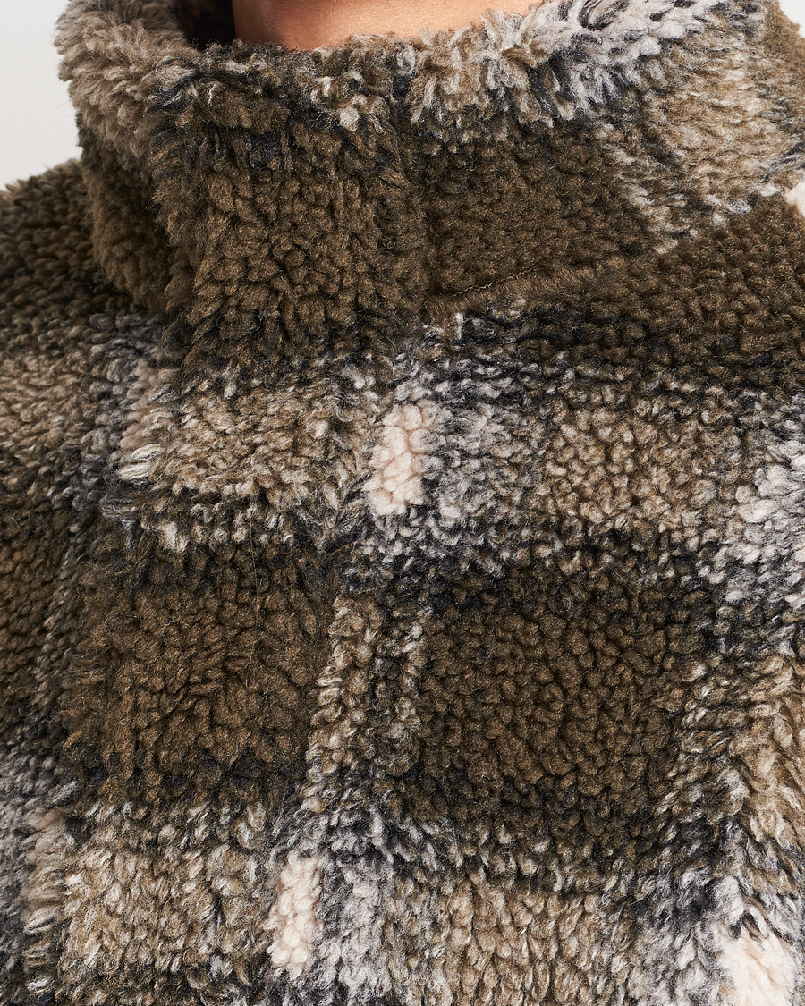 Heren | Truien | GANT | Checked Shepra Fleece Full Zip Multi