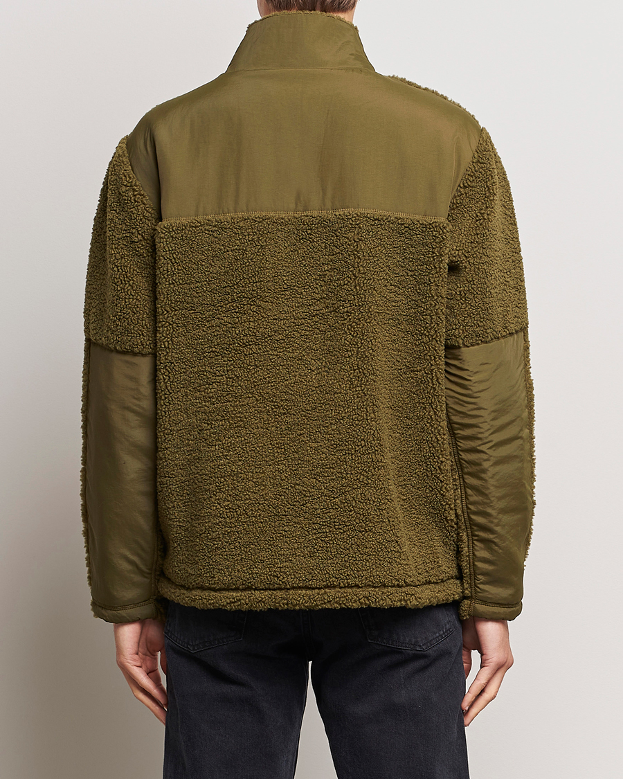 Heren | Truien | GANT | Sherpa Fleece Full Zip Dark Cactus