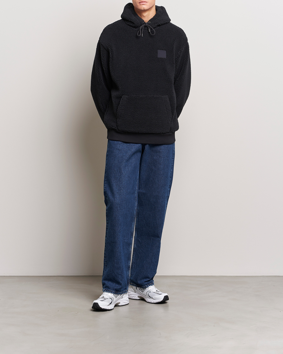 Heren | Truien | GANT | Sherpa Fleece Hoodie Black