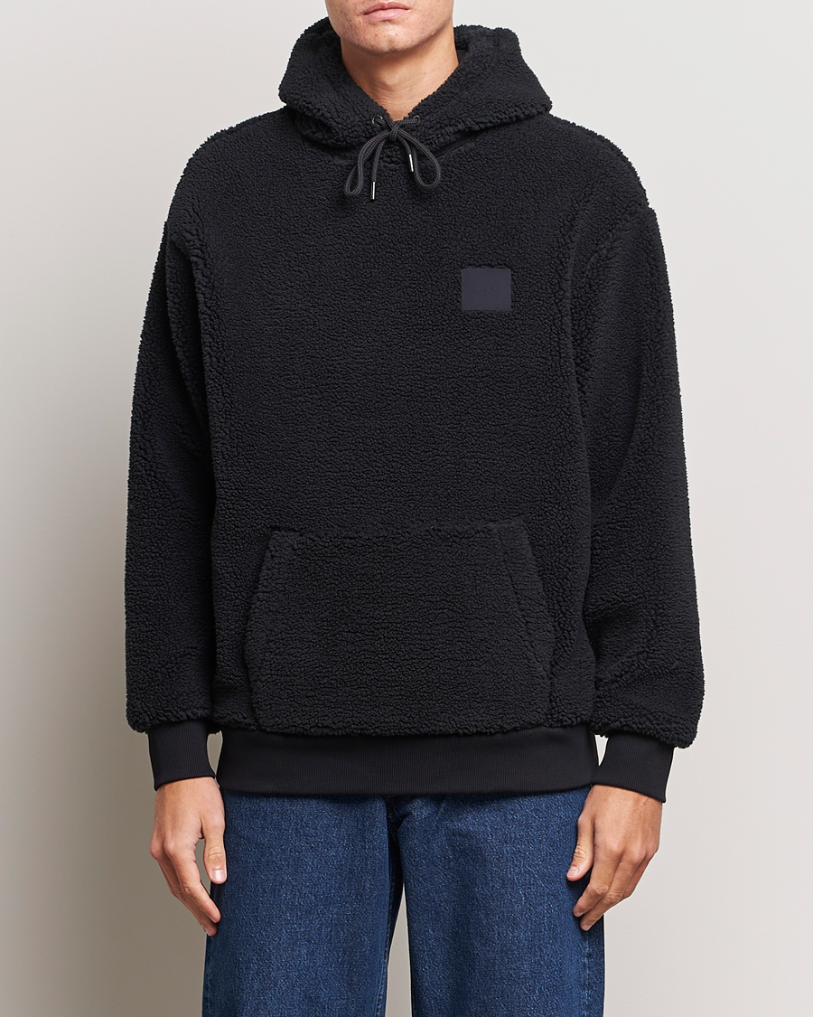Heren | Truien | GANT | Sherpa Fleece Hoodie Black