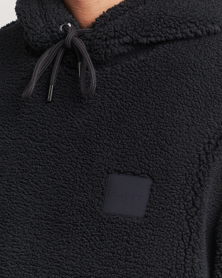 Heren | Truien | GANT | Sherpa Fleece Hoodie Black