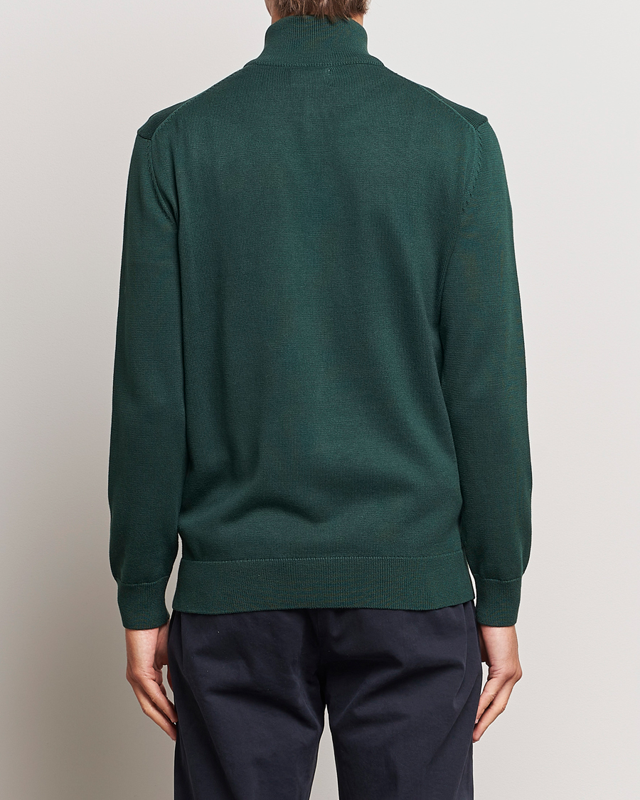 Heren | Truien | GANT | Cotton Full Zip Tartan Green