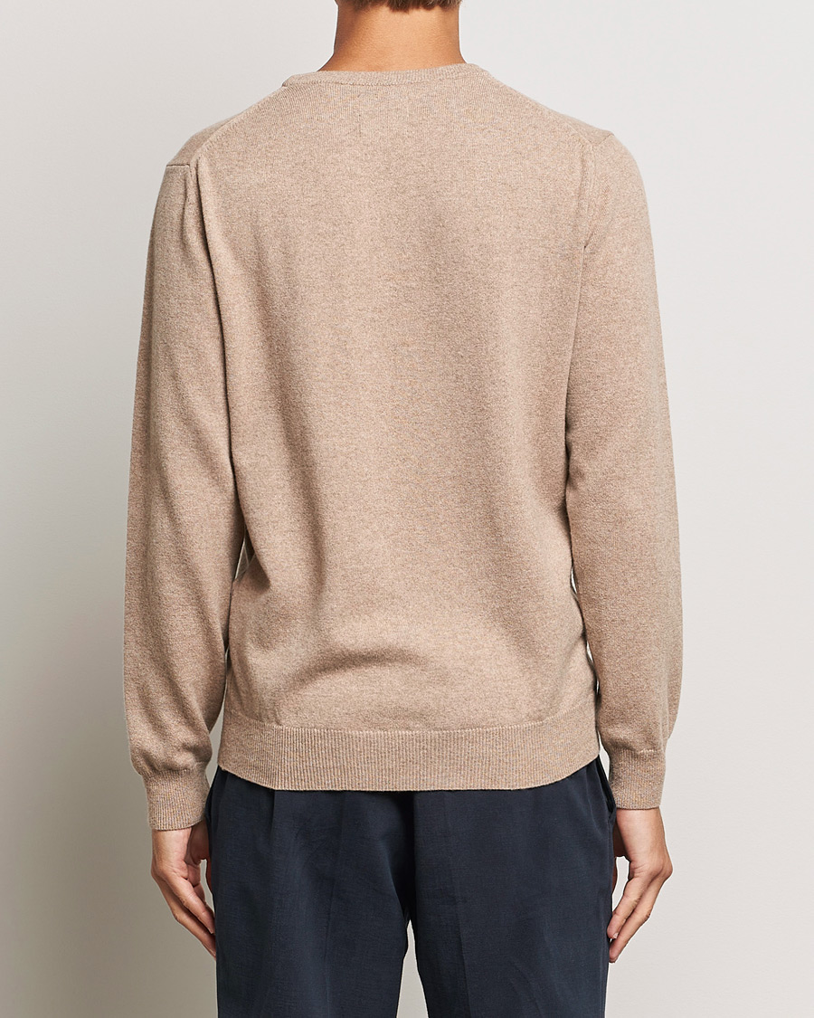 Heren | Truien | GANT | Lambswool Crew Neck Pullover Dark Sand