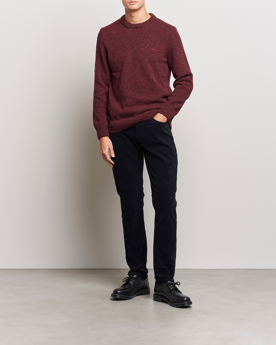 Heren | Truien | GANT | Neps Donegal Crew Neck Sweater Plumped Red