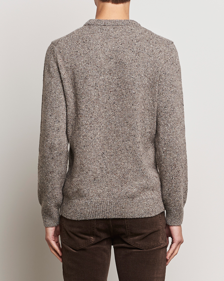 Heren | Truien | GANT | Neps Donegal Crew Neck Sweater Dark Grey