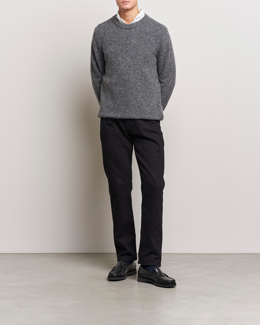 Heren | Truien | GANT | Neps Donegal Crew Neck Sweater Antracite