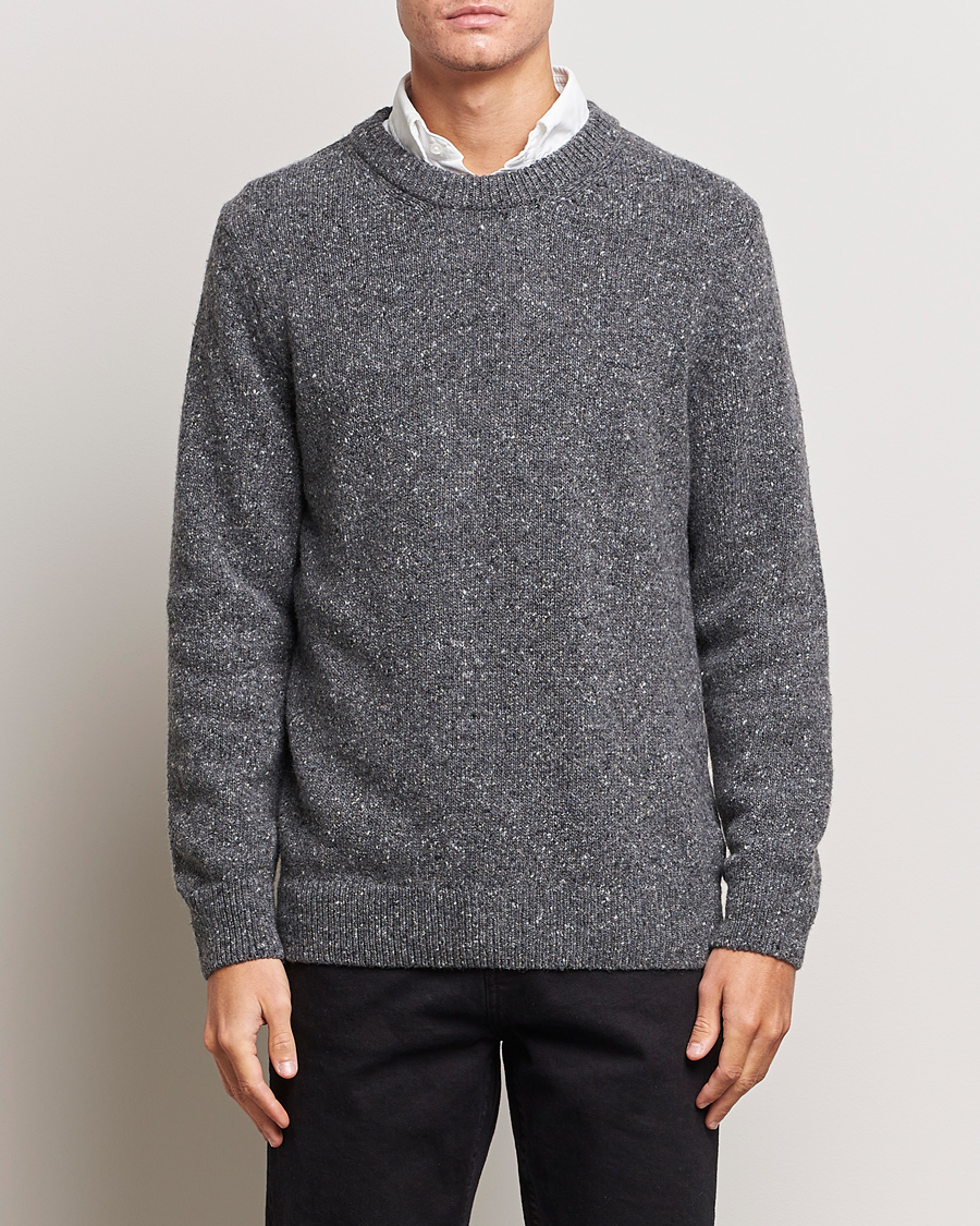 Heren | Truien | GANT | Neps Donegal Crew Neck Sweater Antracite