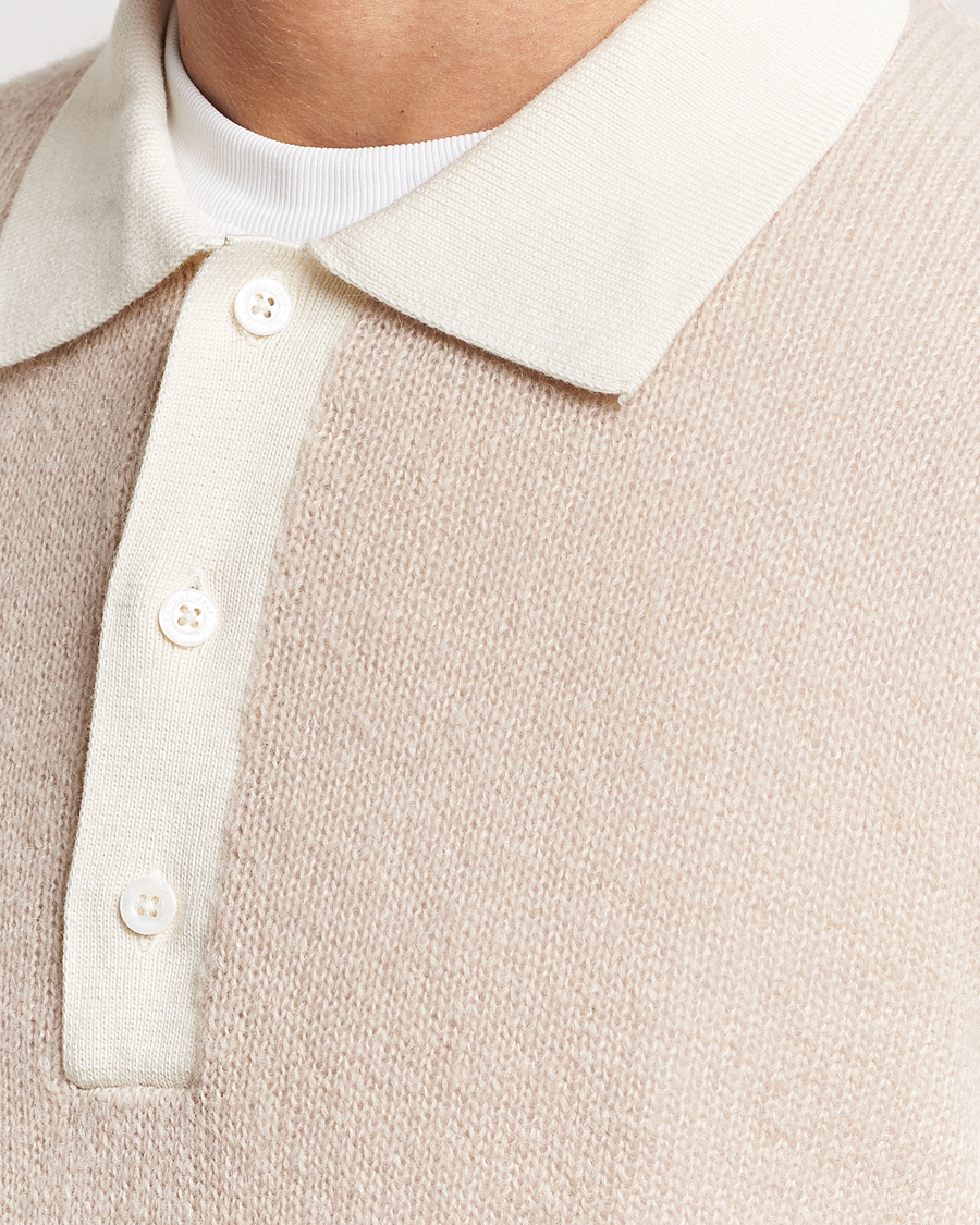 Heren | Truien | GANT | Mohair Knitted Polo Soft Oat