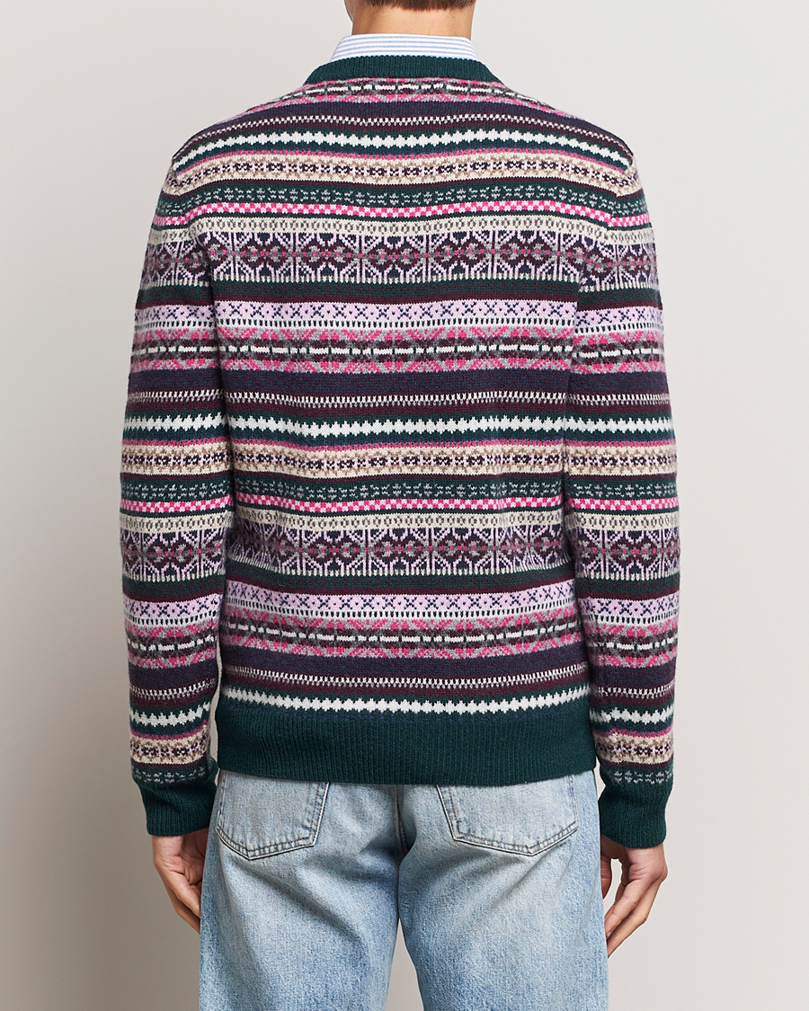 Heren | Truien | GANT | Wool Fairisle Sweater Tartan Green