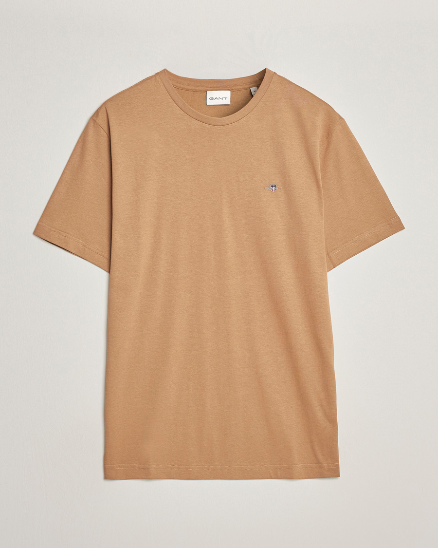 Heren | T-shirts | GANT | The Original T-Shirt Warm Khaki