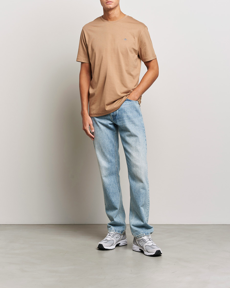 Heren | T-shirts | GANT | The Original T-Shirt Warm Khaki