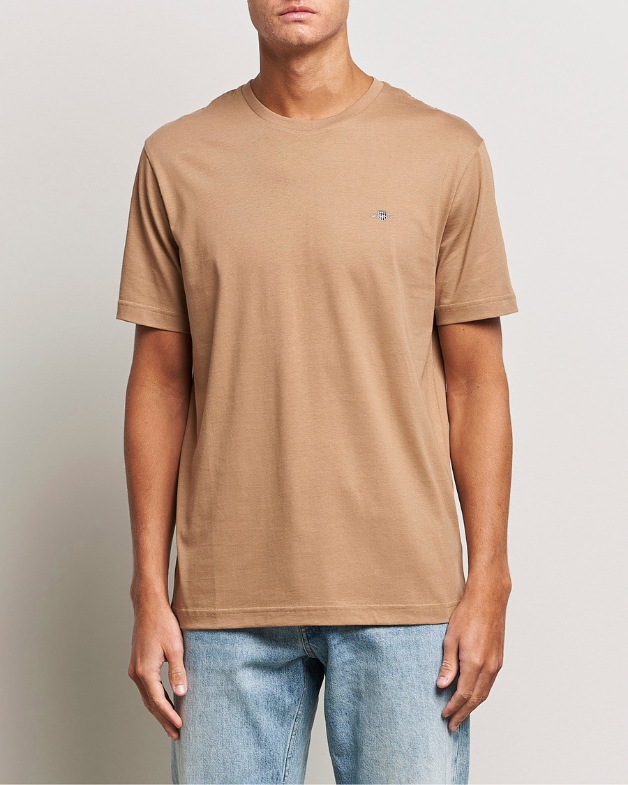 Heren | T-shirts | GANT | The Original T-Shirt Warm Khaki