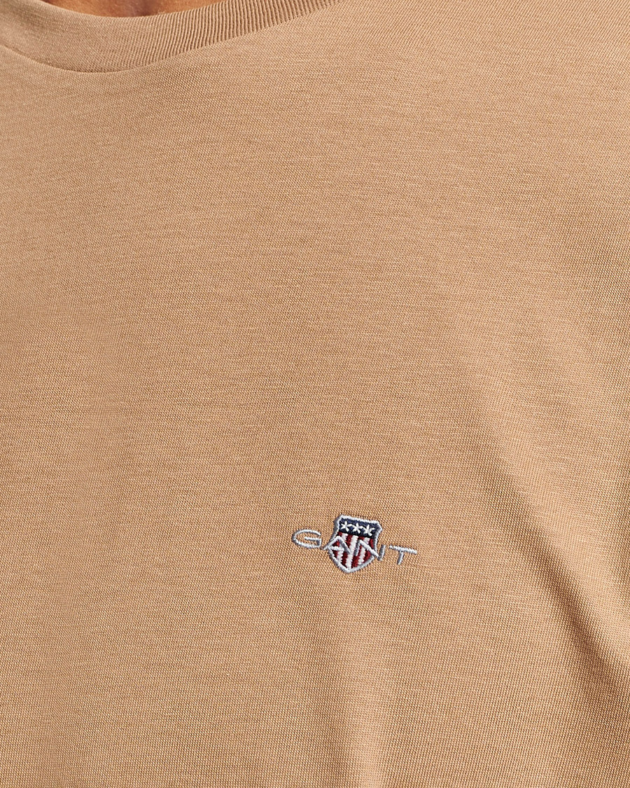 Heren | T-shirts | GANT | The Original T-Shirt Warm Khaki