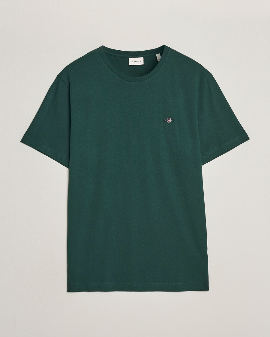 Heren | T-shirts | GANT | The Original T-shirt Tartan Green