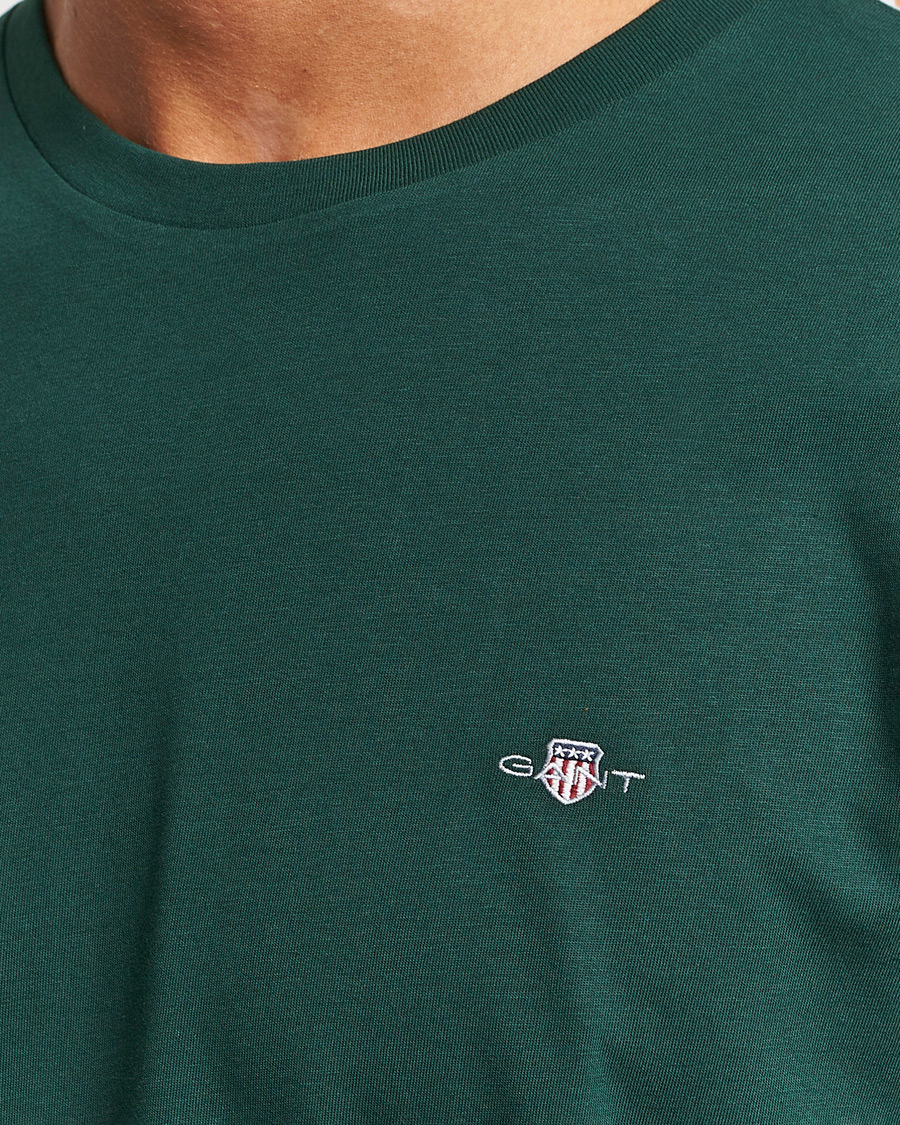 Heren | T-shirts | GANT | The Original T-shirt Tartan Green