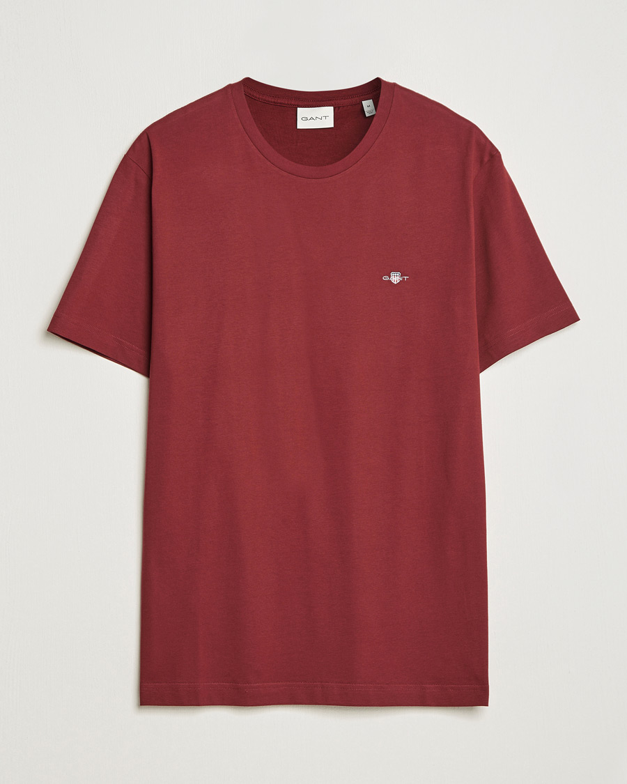 Heren | T-shirts | GANT | The Original T-shirt Plumped Red