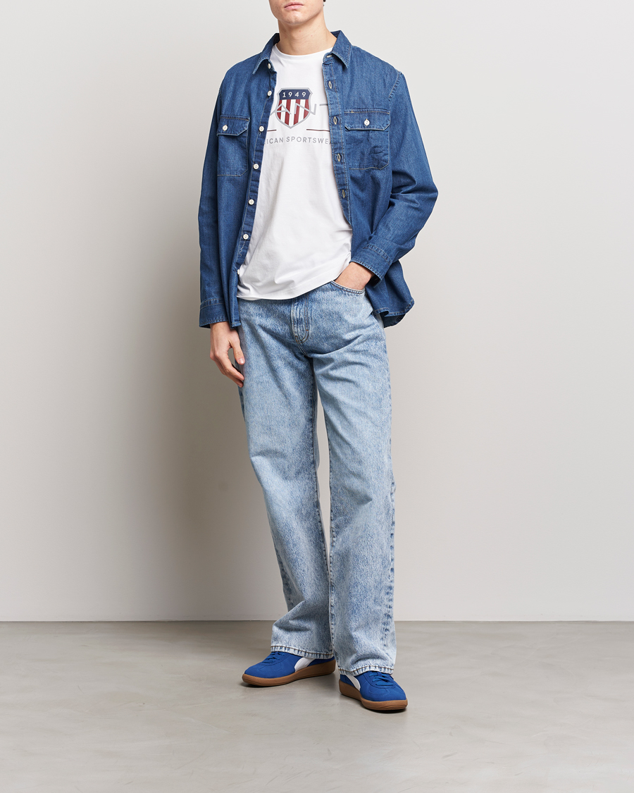 Heren | T-shirts | GANT | Archive Shield Logo T-Shirt White