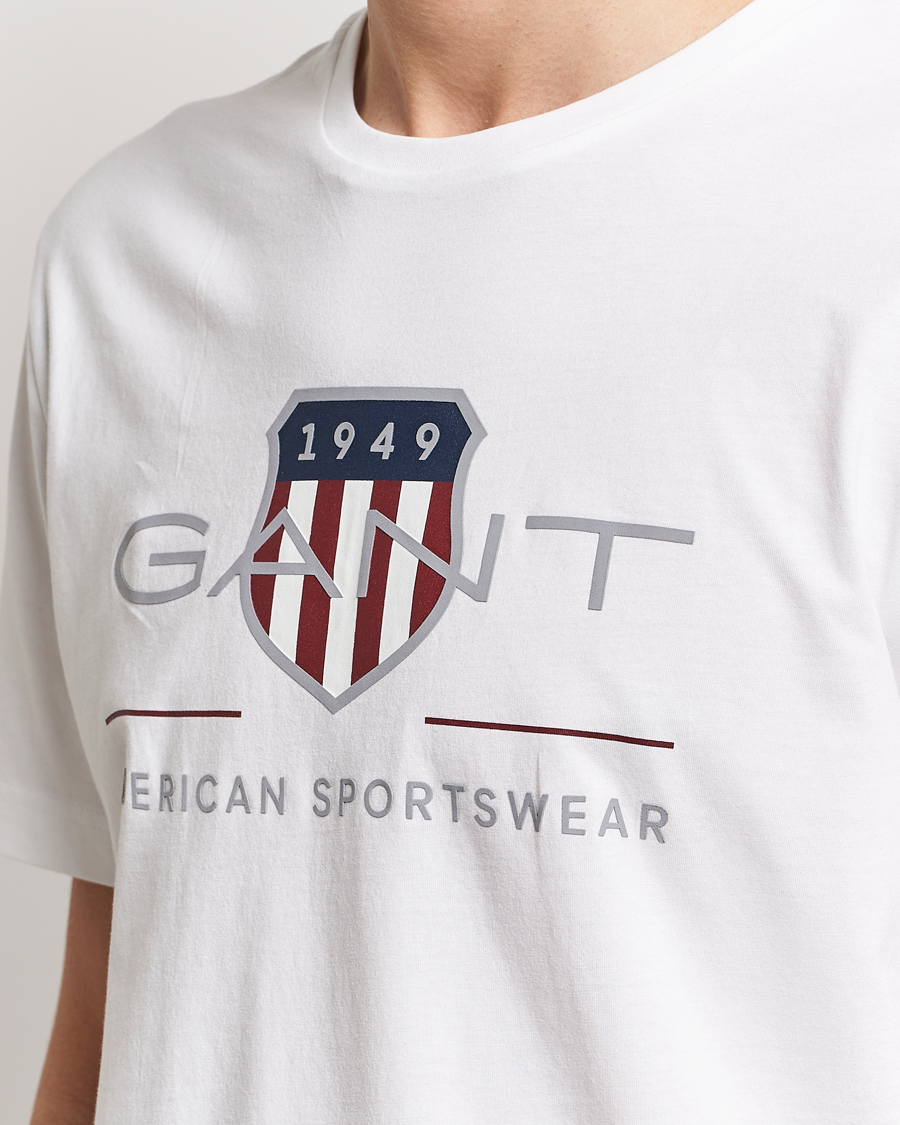 Heren | T-shirts | GANT | Archive Shield Logo T-Shirt White