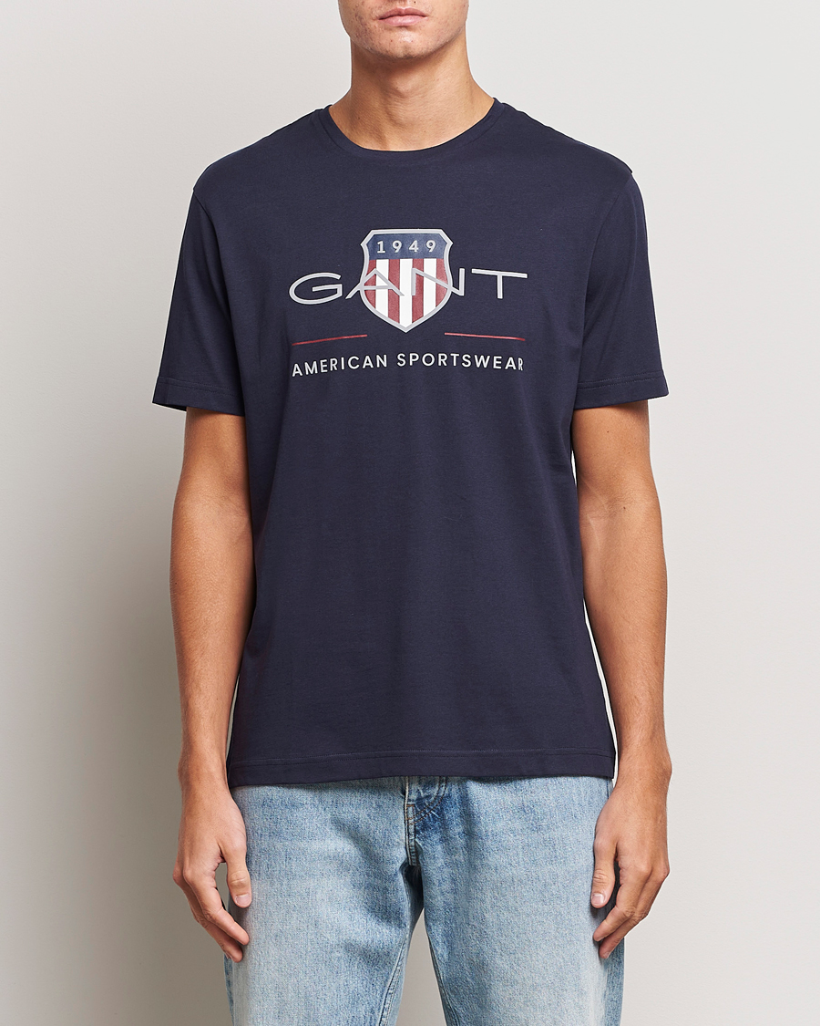 Heren | Sale Kleding | GANT | Archive Shield Logo T-Shirt Evening Blue