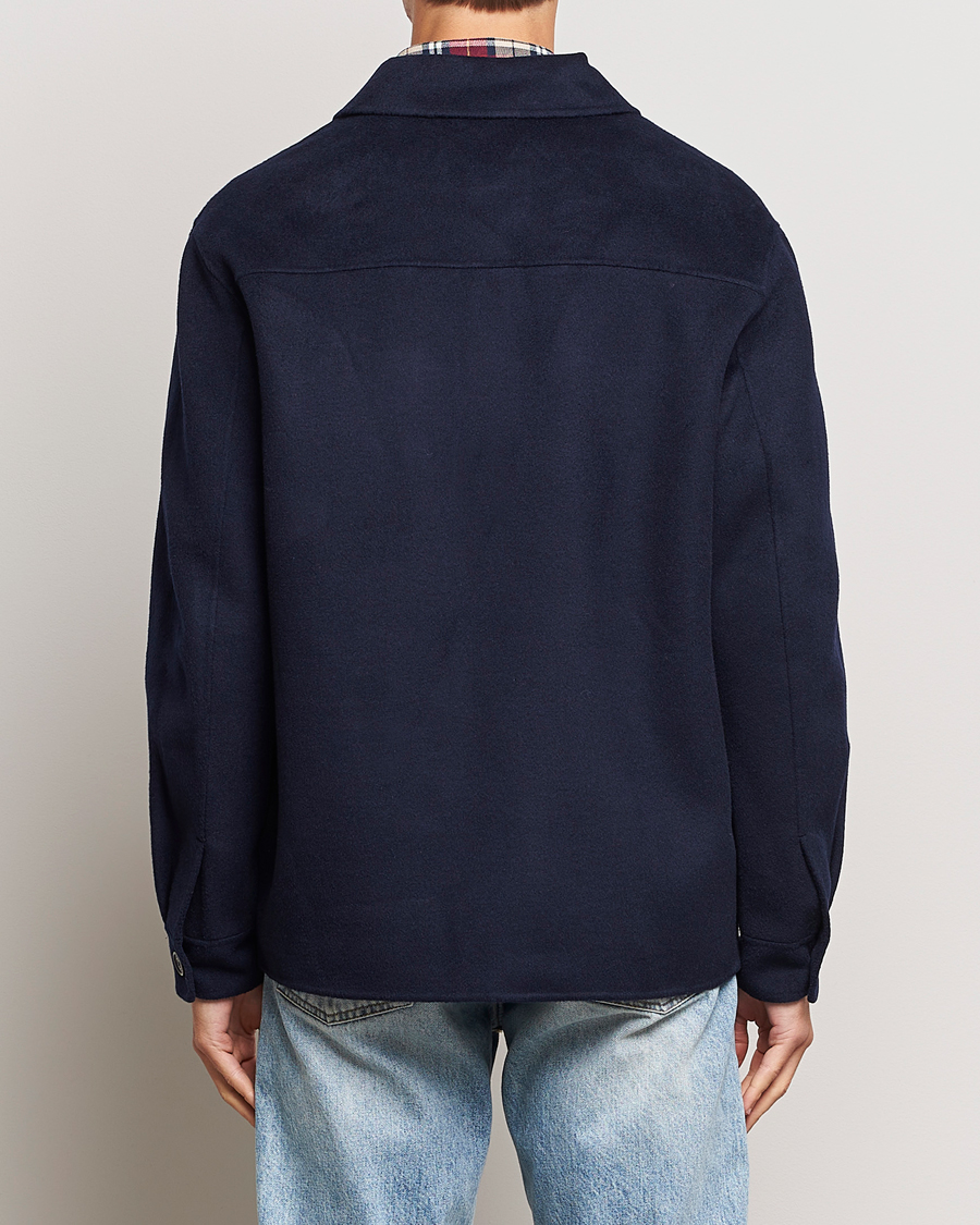 Heren | Jassen | GANT | Wool Pocket Shirt Jacket Evening Blue