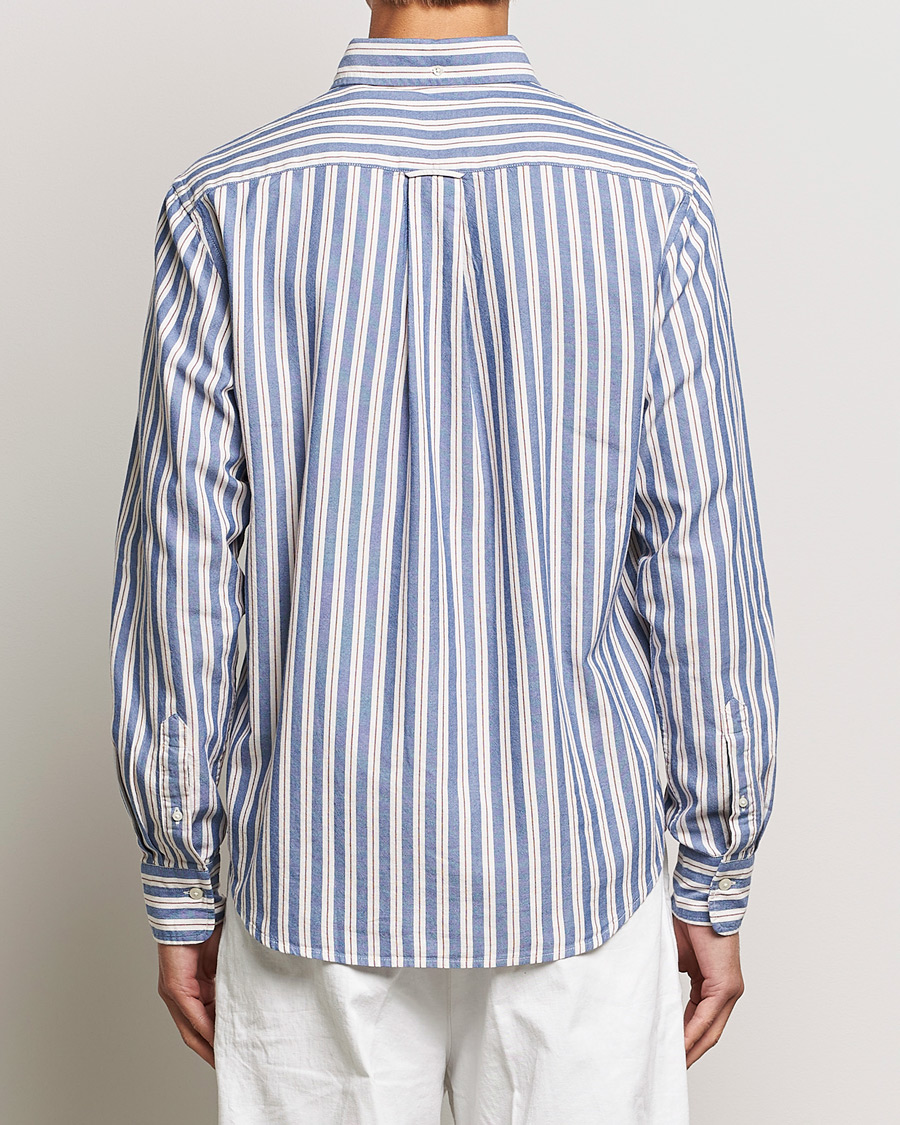 Heren | Overhemden | GANT | Regular Fit Archive Oxford Striped Shirt College Blue